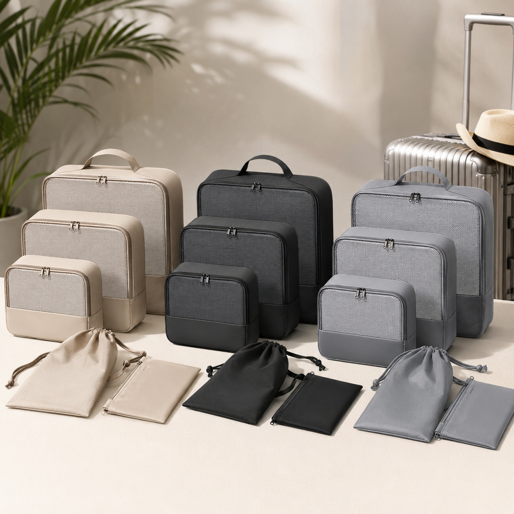The Compression Cube System — 6-Piece Packing Cubes