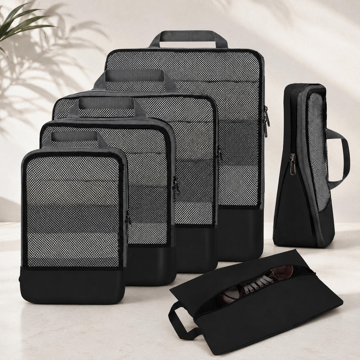 The Compression Cube System — 6-Piece Packing Cubes