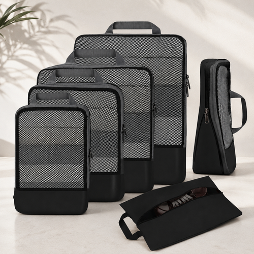 The Compression Cube System — 6-Piece Packing Cubes