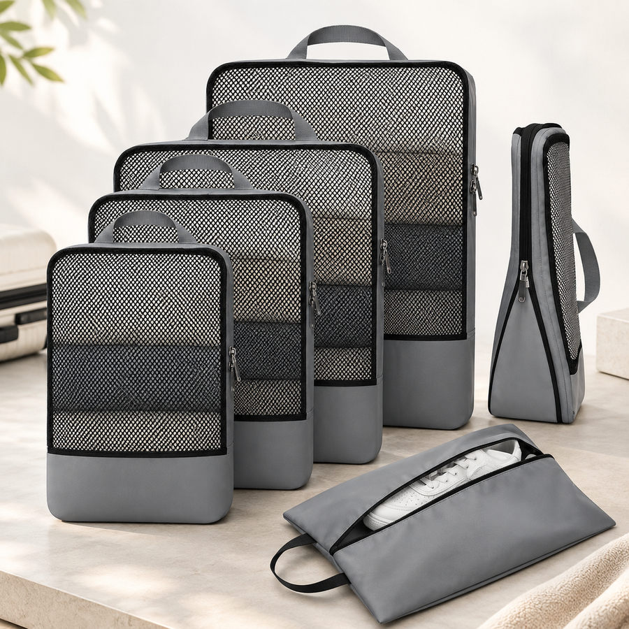 Packlune compression cubes in Gray